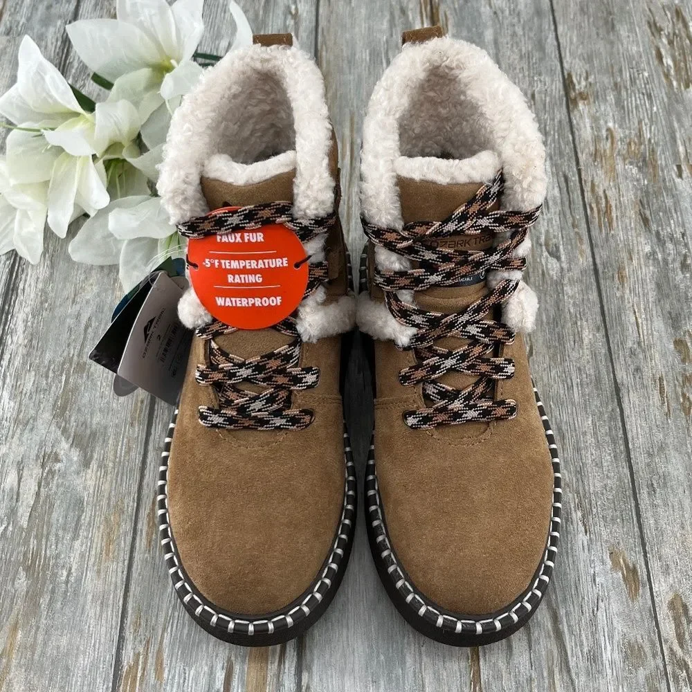 Little Girls Platform Winter Leather Boots Shoes Size 2